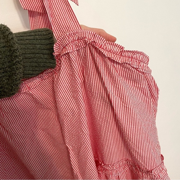 NEW NWT LISA MARIE FERNANDEZ TARGET Plus Size Seersucker Tie Strap Dress Striped - Picture 8 of 16